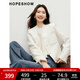 紅袖小香風(fēng)提花短外套秋季2024新款女裝正肩圓領(lǐng)白色甜美氣質(zhì)百搭上衣 米白004 M
