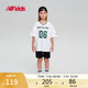 NEW BALANCE4-14歲男女童夏季新品V領(lǐng)印花上衣T恤