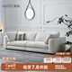 莫語萊茵沙發(fā)法式奶油風(fēng)客廳沙發(fā)小戶型侘寂復(fù)古風(fēng)直排布藝沙發(fā)小戶型 沙發(fā)-四人位-2.86米（常規(guī)款） 混紡精織夏麻布【防水防污】
