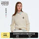 Teenie Weenie小熊毛衣女2025年春季新款復(fù)古學(xué)院老錢風(fēng)刺繡絞花針織毛衣女 象牙白 S