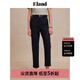 ELAND衣戀休閑褲女復(fù)古風(fēng)直筒遮肉顯瘦通勤褲子2025夏季新款 藏青色(59)Navy L