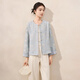 香影新中式絕美外套女2026春裝新款重工刺繡國風(fēng)元素粉色開(kāi)衫上衣 航線(xiàn)藍 M 160/84A/95-110斤