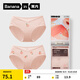 蕉內（Bananain）520C超級市場(chǎng)女士?jì)妊澣峭笟?A抗菌60支棉可愛(ài)少女印花禮盒2件 水蜜桃粉珍珠+粉珍珠 2條 L