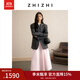 致知ZHIZHI 南呂 灰色西裝外套女24秋季新款敲細(xì)支羊毛知識(shí)分子風(fēng) 深灰色 S