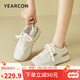意爾康女鞋德訓(xùn)板鞋戶(hù)外運(yùn)動(dòng)跑步春款單鞋休閑鞋子 49882W 米/杏單 38