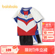 巴拉巴拉男童套裝短袖衣服夏假兩件【奧特曼IP】 本白10101-201224119110 100cm
