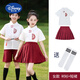 迪士尼（Disney）六一兒童合唱演出服幼兒園園服畢業(yè)照班服小學(xué)生校服朗誦表演服裝 紅色女款(白襪) 130 cm