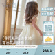 戴維貝拉（DAVE＆BELLA）童裙女童連衣裙2025新款夏裝洋氣兒童裙子小童網紗裙女寶寶公主裙 淺黃色【現貨】 90 cm（建議身高80-90cm）