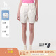 哈吉斯（HAZZYS）女裝 夏季女士【PHIZ系列】時(shí)尚簡(jiǎn)約A型牛仔短褲女 白色WT 44 (165/76A 44)