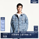 杰克·瓊斯（JACK&JONES）25年男裝牛仔外套男春款潮流簡(jiǎn)約寬松可拆卸連帽純棉休閑牛仔夾克 E42中牛仔藍(lán) 常規(guī) M