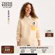 Teenie Weenie小熊女簡(jiǎn)約毛衣冬季簡(jiǎn)約圓領(lǐng)休閑撞色時(shí)尚刺繡針織衫 象牙白 M 165