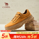 駱駝（CAMEL）工裝鞋2025春季新款經(jīng)典復(fù)古寬敞舒適城市戶外休閑百搭增高男鞋 G15S136023 沙漠黃 41