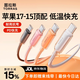圖拉斯小冰線【頂配低溫快充】蘋果17充電線雙type-c頭pd快充數(shù)據(jù)線iphone16promax手機ipad平板車載15 1.2米銀白色丨PD3.0芯片+不燙原材+久用不壞 蘋果17/16/15全