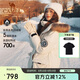 駱駝（CAMEL）【王俊凱同款】戶外羽絨服男女中長(zhǎng)款700蓬防潑水加厚御寒外套