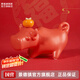 景德鎮(zhèn)陶瓷官方創(chuàng)意可愛(ài)小擺件中式高溫陶瓷陶藝桌面擺件牛柿牛年禮物 牛柿-故宮紅