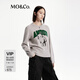 MO&Co.毛衣針織衫100%秋趣味小熊寬松圓領(lǐng)MBD3SWTT10 中花灰色 M 165