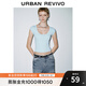 UR2025夏季新款女裝簡(jiǎn)約休閑百搭短款修身短袖T恤UYY450200 淺藍 L