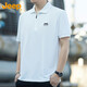 吉普（JEEP）美國(guó)正品Jeep高端短袖t恤POLO衫夏季男士帥氣商務(wù)休閑半袖上衣服 白色 薄款 【官方正品】 XL 【適合145斤左右】