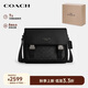 蔻馳（COACH）【品牌直供】男士RACER中號單肩斜挎包黑色 CT716