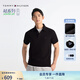 TOMMY HILFIGER【輕系列】夏季男裝撞色鑲邊翻領(lǐng)POLO/珠地棉商務(wù)修身純色短袖T恤 【修身款】曜巖黑色BEI L （推薦：140-155斤）