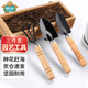 德沃多肥料園藝工具三件套趕海種花挖土鏟子小鐵鏟鐵鍬盆栽養(yǎng)花松土多肉種植