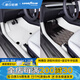 固特異（Goodyear）360全包圍汽車腳墊適用于特斯拉煥新Model Y25款換新包安裝腳踏墊 煥新Model Y 360腳墊+年華毯 白