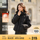森馬（Semir）輕松羽絨|羽絨服女寬松連帽面包服冬防潑水防風外套101724113045