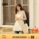 森馬（Semir）連衣裙女polo領(lǐng)無袖花苞裙2025夏辣妹分割短裙小個子107425114025