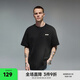 CHINISM CH赤塵背后印花短袖t恤男士寬松情侶同款潮牌男裝半袖五分袖上衣 黑色 XL