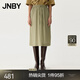 江南布衣（JNBY）【ESG環(huán)?！可虉?chǎng)同款24春夏新品半身裙寬松長(zhǎng)款直筒女5O6D13960 269/綠卡其 M