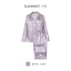 乃絲SLKMRKT-神仙眷兔-秋冬真絲情侶睡衣兩件套印花桑蠶絲居家服 香芋兔（女款） L