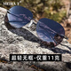 Meira T墨鏡男款無框變色偏光鏡男夜視駕駛開車專用防紫外線太陽鏡 偏光槍框變色片（日夜兩用）