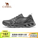 駱駝運(yùn)動(dòng)鞋男夏季網(wǎng)面透氣洞洞鞋運(yùn)動(dòng)休閑健步鞋女 X14B608003，深灰，男 42