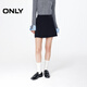 ONLY2025秋季新款純色A字剪裁防走光設計短裙半身裙女|12531E002 E39夜空藍色 M