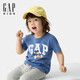 GAP男幼童2025春季新款棉質(zhì)米奇印花logo短袖T恤上衣美版744760