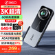 360行車記錄儀K580 Pro 3K超高清  星光夜視 150°大廣角 車載隱藏式