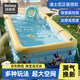 Bestway充氣泳池寶寶兒童室內(nèi)游泳池家用折疊戶外戲水池1.5米無線閃充