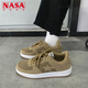 NASA XVVX板鞋男生新款潮流ins港風(fēng)復古青少年情侶ulzzang百搭休閑鞋子男 黃色 40