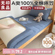 無印良品A類全棉床笠單件 單人學生宿舍0.9x1.9米床罩床墊保護罩
