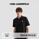 Karl Lagerfeld黑色短袖POLO衫夏季新款卡通標識T恤上衣男老佛爺M22X2001 黑色 XL (52)