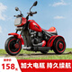 艾貝熊 AIBEI BEAR兒童電動(dòng)車(chē)摩托車(chē)1-3-6歲寶寶三輪車(chē)小孩玩具車(chē)可坐人充電電瓶車(chē) 赤焰紅-大電瓶丨早教音樂(lè )/藍牙