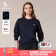 哈吉斯（HAZZYS）女裝 秋季女士【PHIZ系列】純棉休閑風(fēng)落肩衛(wèi)衣女 藏青色NV M (160/84A 38)