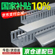 佐佑眾工 工業(yè)理線槽 PVC線槽明裝電線保護(hù)槽電箱電柜排線理線器可定制 高50mm*寬50mm （1米/根 2根裝）