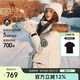 駱駝（CAMEL）【王俊凱同款】戶外羽絨服男女中長款700蓬防潑水加厚御寒外套