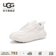 UGG春季男女同款舒適系帶厚底圓頭時尚老爹鞋休閑鞋 1166010 WHT | 白色 38