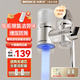 德思克凈水器水龍頭過(guò)濾器家用自來(lái)水濾水器直飲前置過(guò)濾器廚房衛生間通用除余氯雙出水可清洗濾芯 一機2芯【升級藍光抑菌】