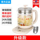 新飛多功能養(yǎng)生壺迷你辦公室花茶壺玻璃燒水壺保溫電熱水壺煮茶燒水一體大容量煎藥壺黑茶煮茶器煮水壺 米白色升級款 1.8L