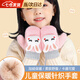Ginnafall兒童手套1-3歲嬰兒手套冬季3-6歲男女五指保暖分指加厚針織加絨 粉色小兔【適合1-3歲】 【可愛立體兔頭，針織加絨保暖】