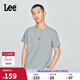 Lee25新品標(biāo)準(zhǔn)版圓領(lǐng)Logo徽標(biāo)印花男短袖T恤休閑潮流