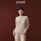 三只小山羊【新品9折】三只小山羊 純羊絨毛衫高品質(zhì)內(nèi)搭打底衫羊絨衫女 燕麥色 L